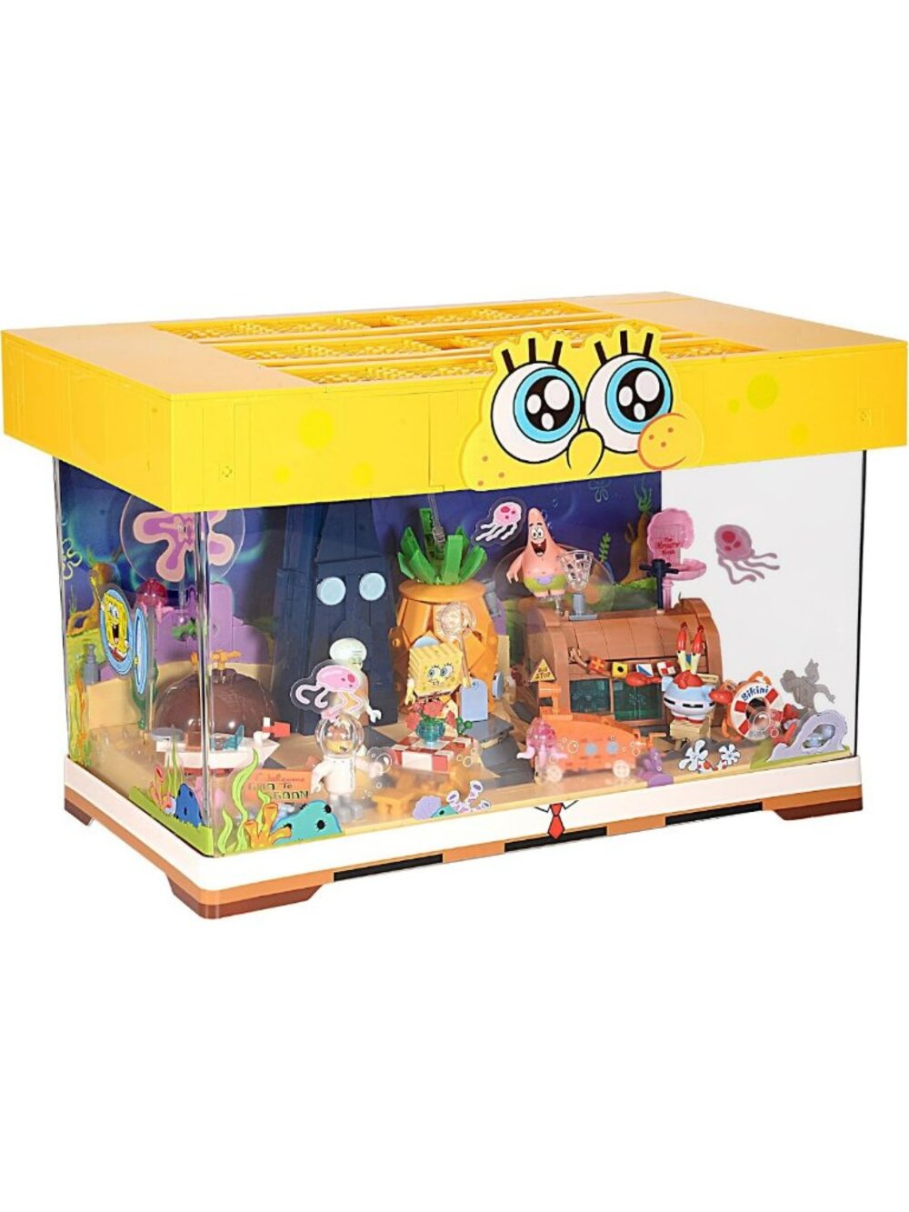 Building Brick Toy Set with Action Figures & Pineapple House - Perfect Gift for